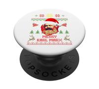 Merry Karl Marx Drôle de Noël PopSockets PopGrip Adhésif