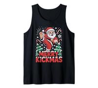 Merry Kickmas Funny Christmas Karaté Jiu Jitsu Martial Débardeur