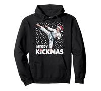 Merry Kickmas Funny Christmas Karaté Jiu Jitsu Martial Sweat à Capuche