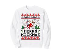 Merry Kickmas Ugly Christmas Karaté Arts Martiaux Entraînement Sweatshirt