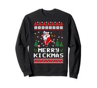 Merry Kickmas Ugly Christmas Karaté Arts Martiaux Entraînement Sweatshirt