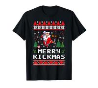 Merry Kickmas Ugly Christmas Karaté Arts Martiaux Entraînement T-Shirt