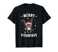Merry Kissmyass Donkey Funny Christmas Dirty Joke T-Shirt