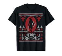 Merry Krampus Horror Creepy Evil Funny Ugly Christmas T-Shirt