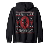 Merry Krampus Horror Spooky Evil Funny Ugly Christmas Sweat à Capuche
