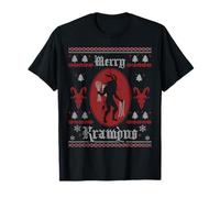 Merry Krampus Horror Spooky Evil Funny Ugly Christmas T-Shirt