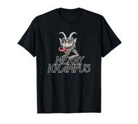 Merry Krampus Illustration d'art Populaire Vintage T-Shirt Graphique avec Valeur