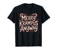 Merry Krampus Noel Sombre Humour Drole T-Shirt