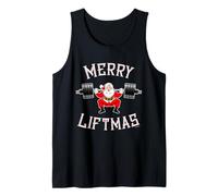 Merry Liftmas Squat Powerlifting Workout Weightlifting Santa Débardeur
