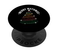 Merry Mathmas Équations de mathématiques drôle Noël PopSockets PopGrip Adhésif