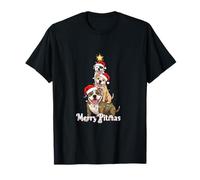 Merry Pitmas Pitbull Christmas Theme for Festive Dog Lovers T-Shirt