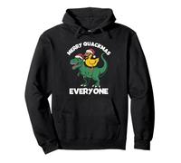 Merry Quackmas Everyone, Christmas Duck Riding Dinosaure Sweat à Capuche