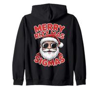 Merry Rizz Mas Sigmas Père Noël Lunettes Génération Z Noël Sweat à Capuche