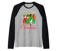 Merry Sista Pull de Noël Moche en mélanine Inscription Best Friends Manche Raglan