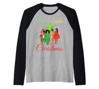Merry Sista Pull de Noël Moche en mélanine Inscription Best Friends Manche Raglan