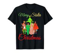 Merry Sista Pull de Noël Moche en mélanine Inscription Best Friends T-Shirt
