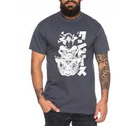Merry Sit - T-Shirt Homme Chapeau de Paille Luffy Zoro One Monkey D. Pirate Ace Piece Goku Anime Ruffy, Taille:S, Couleur:Gris foncé