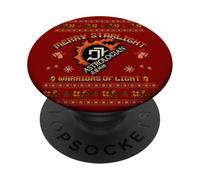 Merry Starlights Warriors of Light - Astrologien de Noël PopSockets PopGrip Adhésif