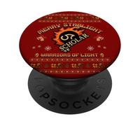 Merry Starlights Warriors of Light - Christmas Scholar PopSockets PopGrip Adhésif