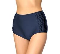 Merry Style Bas de Bikini Short Boxer Culotte de Bain Vêtements d'été Femme MS10-119 (Bleu Foncé2 (6007), FR 52 = DE 50)