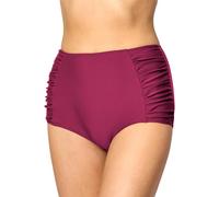 Merry Style Bas de Bikini Short Boxer Culotte de Bain Vêtements d'été Femme MS10-119 (Bordeaux (5288), FR 48 = DE 46)