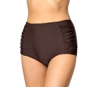 Merry Style Bas de Bikini Short Boxer Culotte de Bain Vêtements d'été Femme MS10-119 (Marron (8157), FR 52 = DE 50)