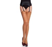 Merry Style Bas Jarretelles pour Femmes Transparents, Bas pour Porte-Jarretelles, Modèle MS 226 15 DEN (Neutre, M-L)