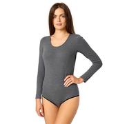 Merry Style Body à manches longues pour femme en coton confortable élégant BD900, Mélange foncé., S