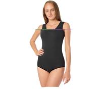 Merry Style Body en Coton pour Femmes Sans Manches Confortable Lingerie Sexy Sous-vêtement Femme BD901 (Graphite, S)