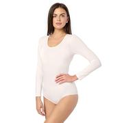 Merry Style Body Manches Longues Lingerie Sexy sous-vêtement Femme BD900 (Ecru, S)