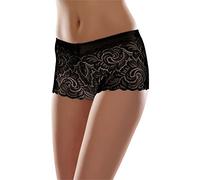 Merry Style Boxer Culotte Slip Short Shorty sous-vêtement Femme MSGAB52 (Noir, 38 (Taille du producteur: S))
