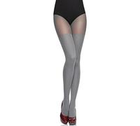Merry Style Collant Fantaisie à Motif Lingerie Sexy Sous-vêtements Femme Tida 60 DEN (Gris, S)