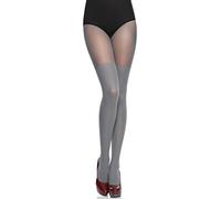 Merry Style Collant fantaisie femme 40 deniers Lycra à rayures illusion cuissardes Collant à Motif Lingerie Sexy Sous-vêtements Femme MS 387 (Gris, M)