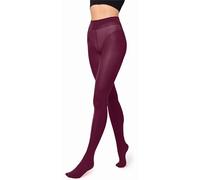 Merry Style Collants opaques en microfibre 70 deniers pour femme, rouge bordeaux, L