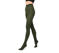 Merry Style Collants opaques en microfibre 70 deniers pour femme, vert bouteille, M