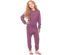 Merry Style Combinaison Pyjama Grenouillère Manche Longue Pantalon Vêtement d'Intérieur Fille MS10-186 (Bordeaux Étoiles MélangeFoncé, 110-116)