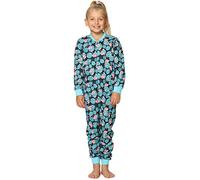 Merry Style Combinaison Pyjama Grenouillère Manche Longue Pantalon Vêtement d'Intérieur Fille MS10-186-2020 (Turquoise Flamants roses, 110-116)