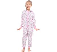 Merry Style Combinaison Pyjama Vêtement d'Intérieur avec Capuche Fille MS10-223 (Mélange Cookies, 134-140)