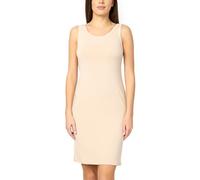 Merry Style Fond de Robe Femme Longueur Genou élastique Formant en Viscose MS10-446 (Beige, L)