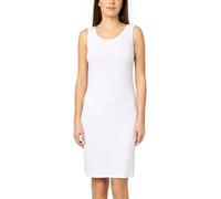 Merry Style Fond de Robe Femme Longueur Genou élastique Formant en Viscose MS10-446 (Blanc, XL)