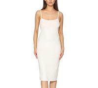 Merry Style Fond de Robe Longue avec Bretelles Femme Lingerie sous-vêtement sans Manches Sexy Elégant MS-402 (Ecru, L)
