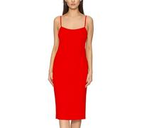 Merry Style Fond de Robe Longue avec Bretelles Femme Lingerie sous-vêtement sans Manches Sexy Elégant MS-402 (Rouge, XS)