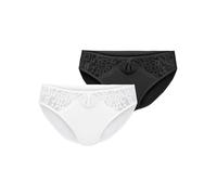 Merry Style Hipster Culotte Slip sous-vêtement Femme MSGAB17 ((2Pack) Noir/Blanc, 40 (Taille du producteur: M))