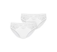 Merry Style Hipster Culotte Slip sous-vêtement Femme MSGAB17 (Blanc (2Pack), 40 (Taille du producteur: M))
