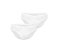 Merry Style Hipster Culotte Slip sous-vêtement Femme MSGAB92 (Blanc (2Pack), 38 (Taille du producteur: S))