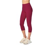 Merry Style Legging 3/4 avec Dentelle Femme MS10-224(Bordeaux, S)