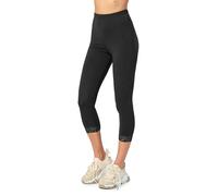 Merry Style Legging 3/4 avec Dentelle Femme MS10-224 (Noir, XL)