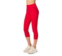 Merry Style Legging 3/4 avec Dentelle Femme MS10-224(Rouge, L)