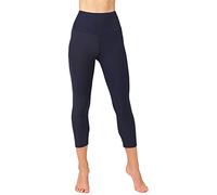 Merry Style Legging 3/4 Femme MS10-302 (Bleu Marine, XL)
