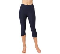 Merry Style Legging 3/4 Femme MS10-349 (Bleu Marine, XS)